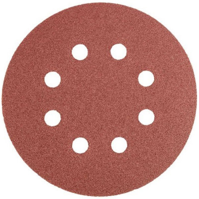 Шліфувальний папір дисковий GRAPHITE, 125мм, K40, на липучці, 5шт