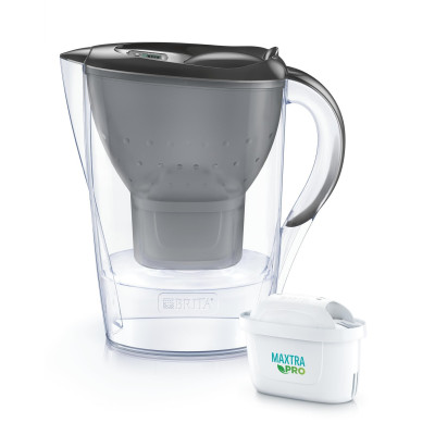 Фільтр-глечик Brita Marella Memo MXPro 2.4л (1.4л очищеної води) з фільтр-картриджем, графіт