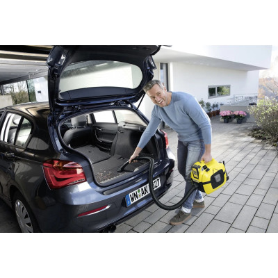 Пилосос професійний Karcher WD 1 Compact Battery, 18В, контейнер 7л, 3.14кг, без АКБ та ЗП