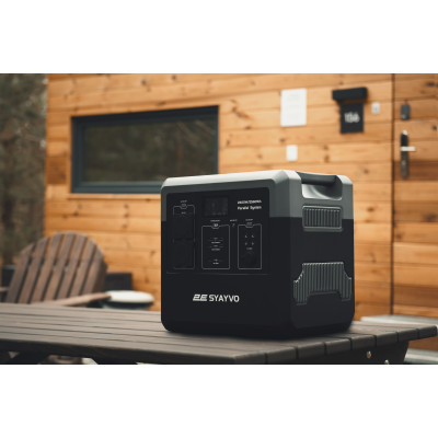 Портативная электростанция 2Е Syayvo 2400 Вт, 2560 Вт/ч, WiFi/BT, параллельное подключение, быстрая зарядка (2E-PPS24256)