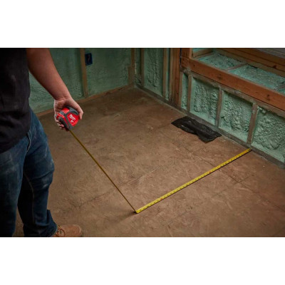 Рулетка Milwaukee Pro Compact, 8мх25мм, з фіксатором змотування, АБС-пластик