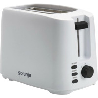 Тостер Gorenje, 850Вт, функц. размораживание, автоотключение, пластик, белый Тостер Gorenje, 850Вт, функц. размораживание, автоотключение, пластик, белый