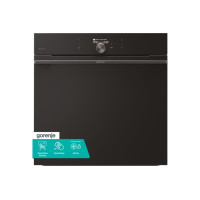 Духова шафа Gorenje електрична, 77л, A+, TouchFree, дисплей, мультисист, Wi-Fi керування, піроліз, готув. на різн рівнях, чорний