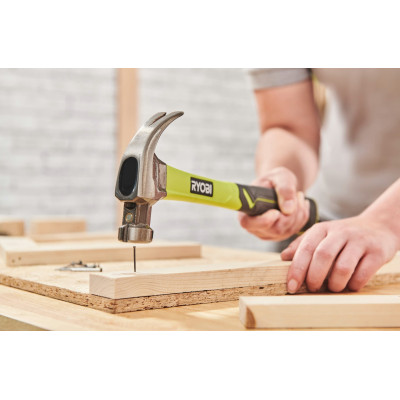 Молоток столярний Ryobi RHHCC450 450г магнітний утримувач руків'я скловолокно