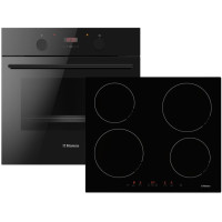 Комплект Hansa (духовка електрична + поверхня індукційна), чорний