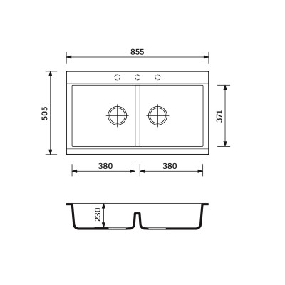 Набір кухонний Adamant Similar, штучний камінь, прямокут., без крила, 885x505x230мм, чаша - 2, врізна, Old stone + змішувач + дозатор + ополіскувач склянок + коландер Набір кухонний Adamant Similar, штучний камінь, прямокут., без крила, 885x505x230мм, чаша - 2, врізна, Old stone + змішувач + дозатор + ополіскувач склянок + коландер