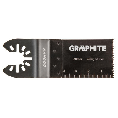 Graphite Полотно плоское к многофункц. инструменту, HSS по металлу, 34 мм