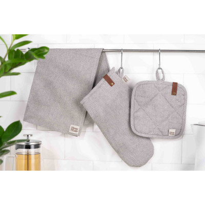 Серветка ARDESTO Oliver, 40х40см, 100% бавовна, сірий