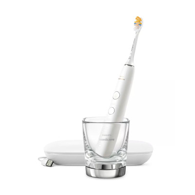 Щітка зубна електр. Philips, Sonicare DiamondClean 9000 Series, 62т. колив/хв, насадок-1, футляр, Bluetooth, білий