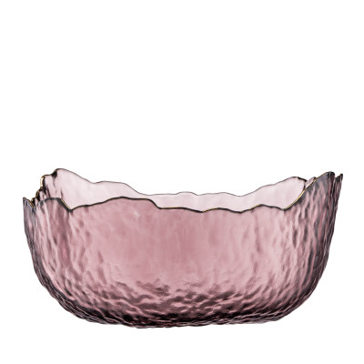 ARDESTO Салатник Bell, 16.5см, скло, рожевий ARDESTO Салатник Bell, 16.5см, скло, рожевий