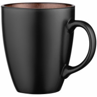 Чашка ARDESTO Bolzano, 380мл, керамика, черно-коричневый