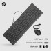 Комплект клавіатура та миша НР 150, USB-A, EN/RU, чорний