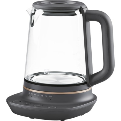 Электрочайник Electrolux 1.7л, Strix, стекло, заварник, поддержка температуры, черный (E7GK1-8BP)