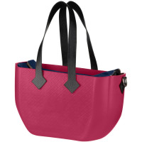 Сумка Nuvita MyMia ручки шкіра, малиново-чорний