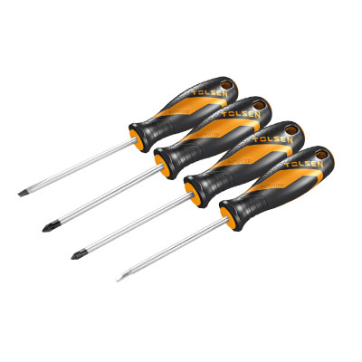 Викрутки Tolsen Ерго SL,PZ1, PZ2, S2, 100мм, набір 4шт Викрутки Tolsen Ерго SL,PZ1, PZ2, S2, 100мм, набір 4шт