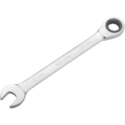 Ключ гайковий Tolsen, комбінований, храповий механізм, 301мм, 24мм, CrV
