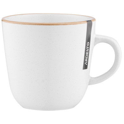 Чашка ARDESTO Apulia, 450мл, кераміка, білий Чашка ARDESTO Apulia, 450мл, кераміка, білий