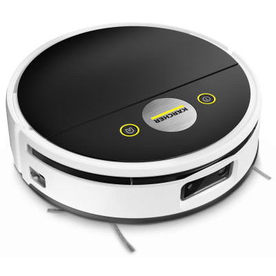 Робот-пилосос karcher RVF 7, h=10.5см, вологе прибирання, конт пил -250л, вода -0.30л, Bluetooth, білий