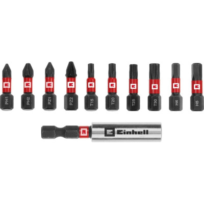 Набір ударних біт Einhell 25мм кейс 11шт 0.12кг