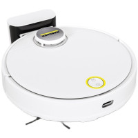 Робот-пилосос Karcher RCV 3, 400Вт, h=9.4см, вологе прибирання, конт пил -0.5л, вода -0.17л, автон. робота до 120хв, вага-3.7кг, НЕРА, білий