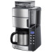 Кавоварка Russell Hobbs крапельна Grind and Brew 1л, мелена, LED-дисплей, сріблясто-чорний