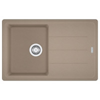 Мийка кухонна Franke Basis, фраграніт, прямокутник, з крилом, 780х500х200мм, чаша - 1, накладна, BFG 611-78, мигдаль
