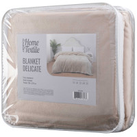 Покривало ARDESTO Delicate 200х220см, 100% поліестер, бежевий