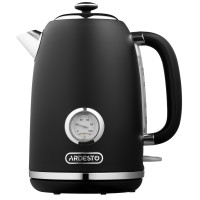 Електрочайник ARDESTO Vintage Dream 1.8л, Strix, метал, чорний матовий