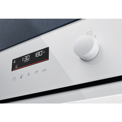 Духова шафа Electrolux електрична, 72л, A+, пара, дисплей, конвекція, телескопічні напрямні, білий