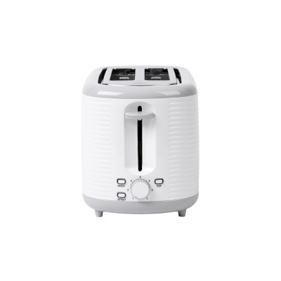 Тостер Ardesto White stripes T-F17WG 930Вт, пластик, білий+сірий