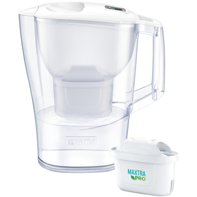 Фільтр-глечик Brita Aluna Memo MXPro 2.4л (1.4л очищеної води) з фільтр-картриджем білий 3шт Фільтр-глечик Brita Aluna Memo MXPro 2.4л (1.4л очищеної води) з фільтр-картриджем білий 3шт
