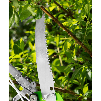 Сучкорез высотный с ножовкой Verto, контактный, храповый механизм, d 30мм (совместим со штангой телескопической 15g261) (15G260) Сучкорез высотный с ножовкой Verto, контактный, храповый механизм, d 30мм (совместим со штангой телескопической 15g261) (15G260)