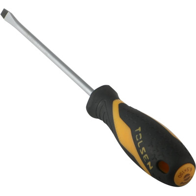 Викрутка Tolsen Ерго плоска, SL6.5x100мм, сталь CrV