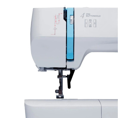 Швейна машина МINERVA Horizon R, електромех., 71 Вт, 13 швейних операцій, петля напівавтомат, білий Швейна машина МINERVA Horizon R, електромех., 71 Вт, 13 швейних операцій, петля напівавтомат, білий