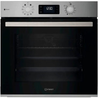Духова шафа Indesit електрична, 71л, A+, дисплей, конвекція, телескопічні напрямні, нерж