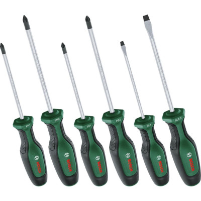 Викрутка Bosch SL 4, 6.5мм, PH1х100мм, PH2х125мм, PZ1х100мм, PZ2х125мм набір 6шт