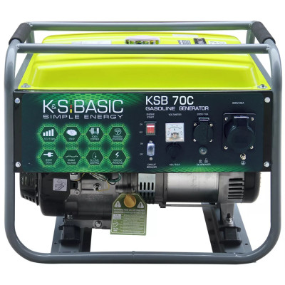 Генератор бензиновий Konner&Sohnen Basic KSB 70C, 230В, 5-5.5кВт, ручний стартер, 66.6кг