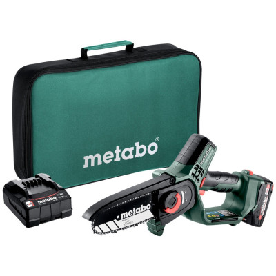 Пила ланцюгова акумуляторна Metabo MS 18 LTX 15 18В 1х2А·год шина 15см 5м/сек 2кг