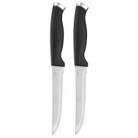 ARDESTO Набір ножів для стейка Gemini Gourmet, 2 предмети, нержавіюча сталь, пластик, чорний ARDESTO Набір ножів для стейка Gemini Gourmet, 2 предмети, нержавіюча сталь, пластик, чорний