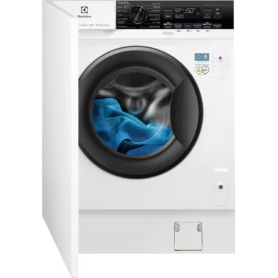 Прально-сушильна машина Electrolux вбудована фронтальна, 8(4)кг, 1600, D, 54см, дисплей, пара, інвертор, білий Прально-сушильна машина Electrolux вбудована фронтальна, 8(4)кг, 1600, D, 54см, дисплей, пара, інвертор, білий