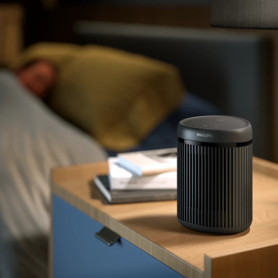 Philips Тепловентилятор Series 2000, 15м2, 1500Вт, електр. упр-ння, керамич.нагрів.елемент, темно-сірий