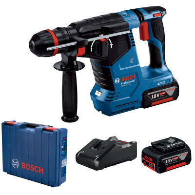 Bosch Перфоратор GBH 187-LI ONE Chuck акумуляторний, 2*18 В 5 Аг, с 2 акб GBA 18V 5.0Ah, 2.4 Дж, 980 об/хв, 2.9 кг Bosch Перфоратор GBH 187-LI ONE Chuck акумуляторний, 2*18 В 5 Аг, с 2 акб GBA 18V 5.0Ah, 2.4 Дж, 980 об/хв, 2.9 кг