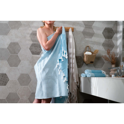 Рушник ARDESTO SPA 90х180см, 100% бавовна, аква