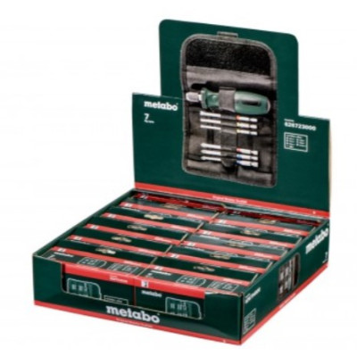 Викрутки Metabo 6 біт, SL,PH,PZ,Torx набір 7шт