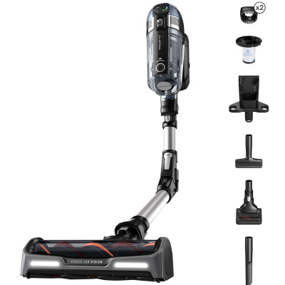 Пылесос Rowenta беспроводной X-Force Flex 14.60 Auto Animal, 48Вт, конт пил -0.9л, автон. работа до 70мин, НЕРА, чёрно-серый (RH9958WA)