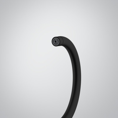 Змішувач для кухні Franke Lina J Clear Water 2.0, довж.виливу - 212 мм, поворотний, 1+1 фільтр, чорний матовий