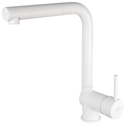 Змішувач для кухні Deante Aster, довж.виливу - 209мм, поворотний, витяжний, 1важіль, білий Змішувач для кухні Deante Aster, довж.виливу - 209мм, поворотний, витяжний, 1важіль, білий