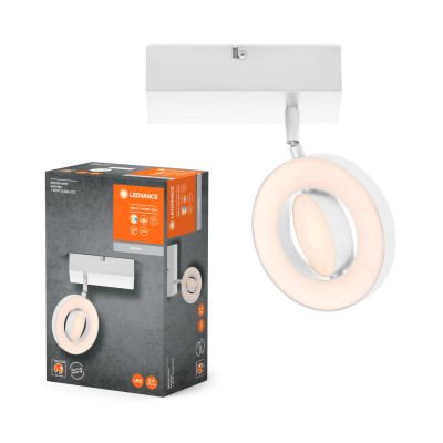 LEDVANCE Світильник LED 11Вт 3000/4200/6500K 1020Лм точковий накладний DECOR SPOT SATURN білий