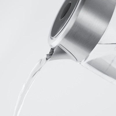 Электрочайник Russell Hobbs Compact Home 0.8л, стекло, подсветка, серебристо-черный