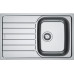 Мийка кухонна Franke Spark, нерж.сталь, прямокутник, з крилом, 780х500х340мм, чаша - 1, врізна, SKL 611-78, нерж декор